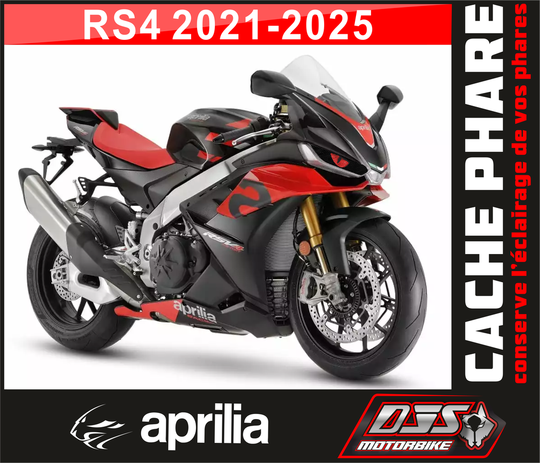 Caches phares microperforés Aprilia RSV4 / RSV 4 (2021-2025) – Protection phare moto | DJS Motorbike