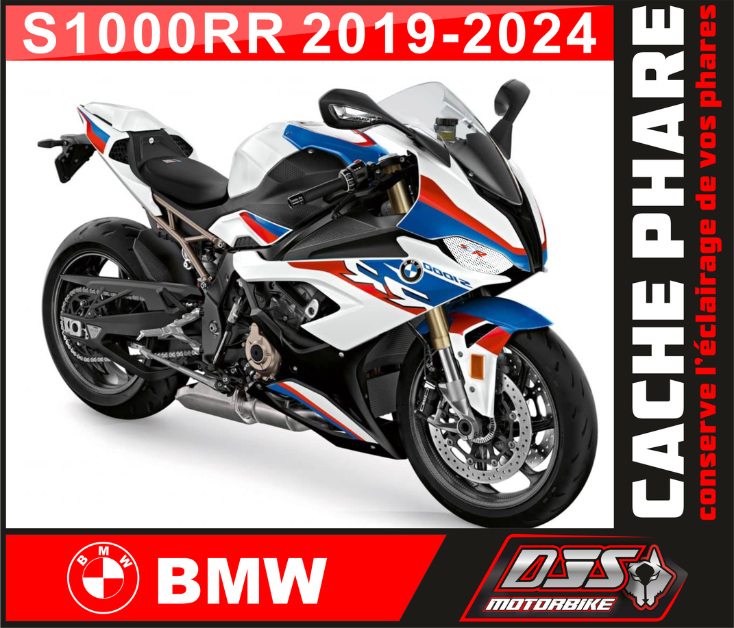 Caches phares microperforés BMW S1000RR / S 1000 RR (2019-2024) – Protection phare moto | DJS Motorbike