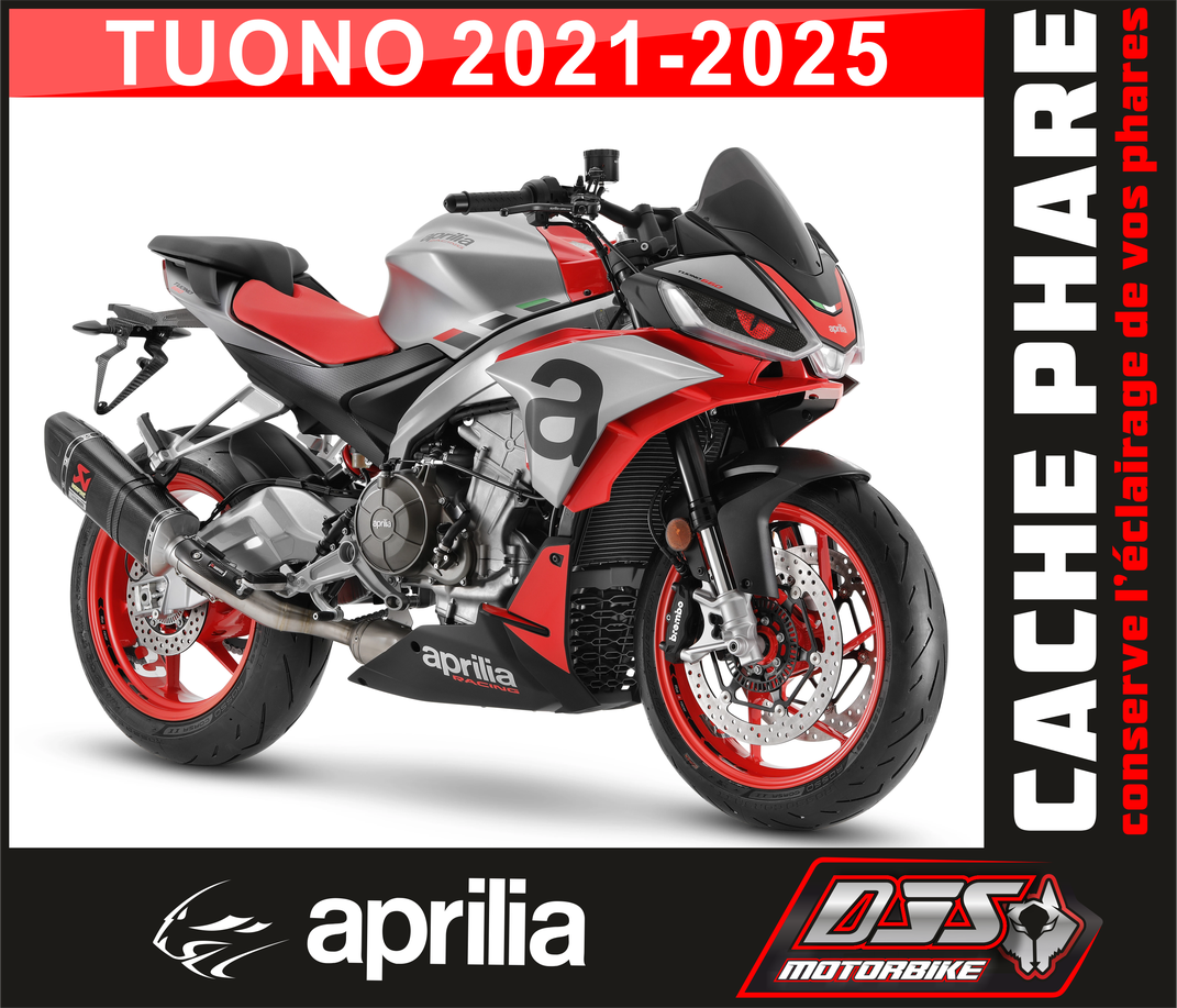 Caches phares microperforés Aprilia Tuono 660 (2021-2024) – Protection phare moto | DJS Motorbike