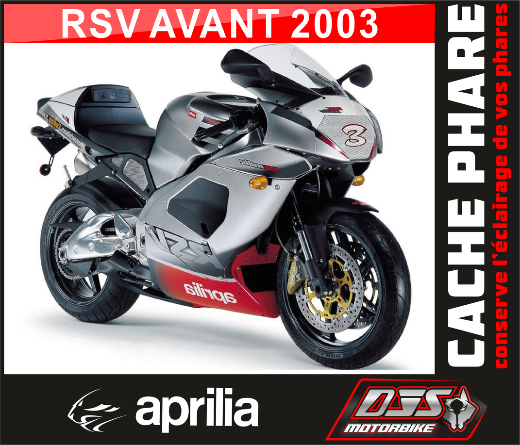 Caches phares microperforés Aprilia RSV Mille / Tuono (1998-2003) – Protection phare moto | DJS Motorbike