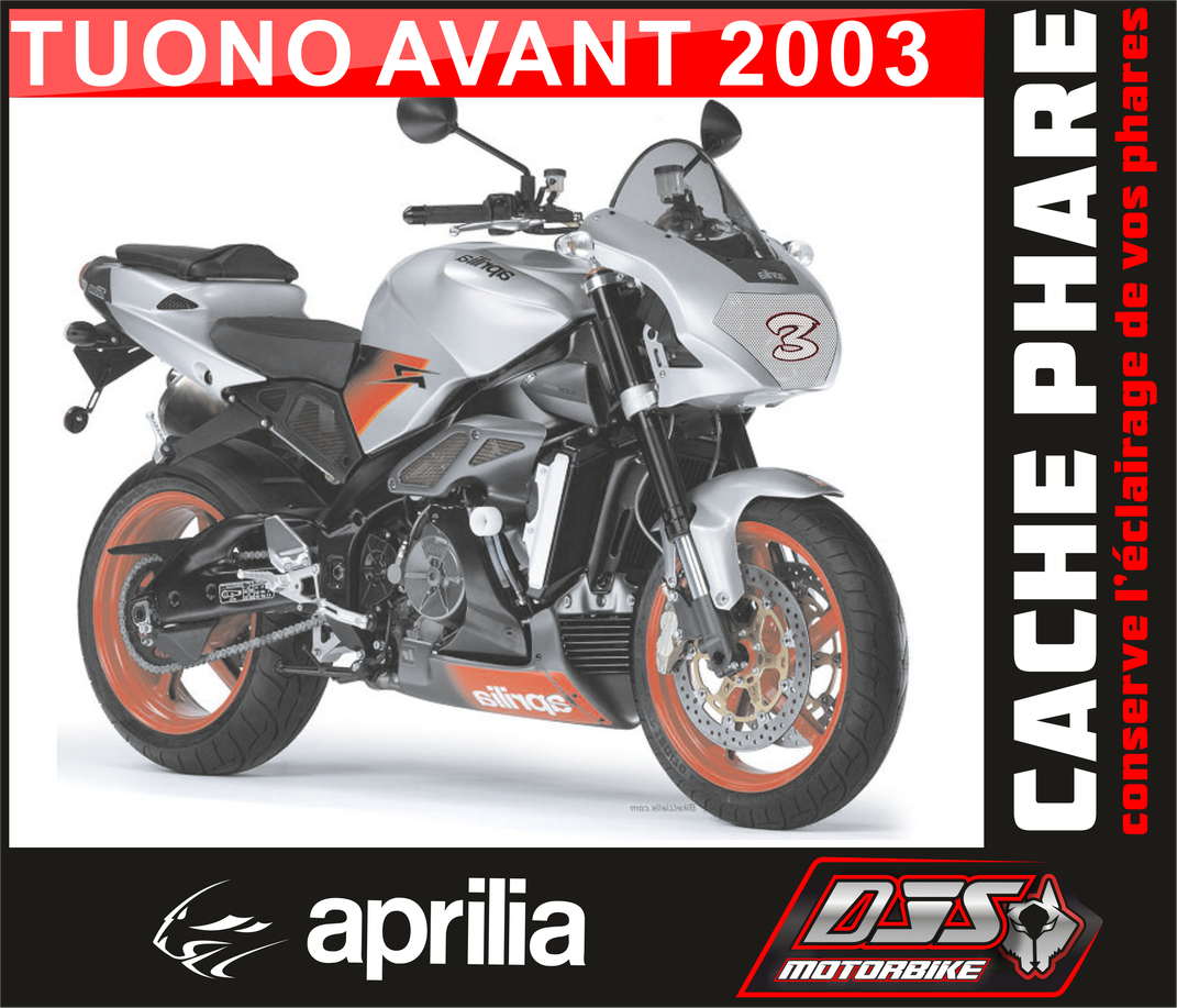 Caches phares microperforés Aprilia RSV Mille / Tuono (1998-2003) – Protection phare moto | DJS Motorbike