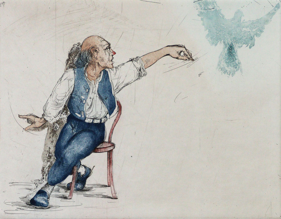 Pantomime, (Orig. Lithografie), 50 x 70 cm
