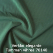 Joustava kangas verkko elegante Tumman vihreä 70140
