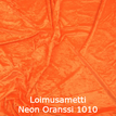 joustava kangas lycra sametti Loimusametti Neon Oranssi 1010