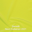 joustava kangas lycra sametti Neon Keltainen 2021
