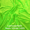 joustava kangas lycra sametti Loimusametti Neon Vihreä 1005