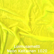 joustava kangas lycra sametti Loimusametti Neon Keltainen 1020