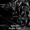 joustava kangas lycra sametti Musta 2001