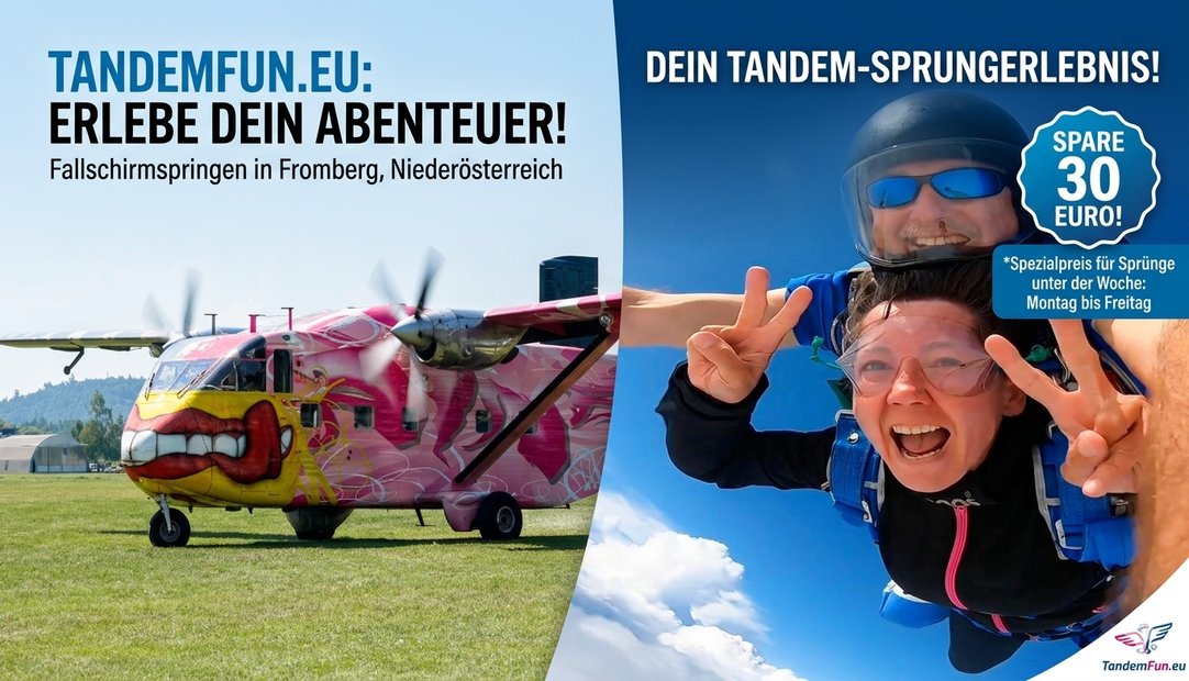 Fallschirm-Tandemsprung in Fromberg bei Wein Rabatt Tage im Kalender