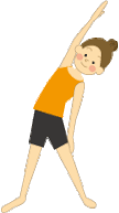 朝の日課、ストレッチ