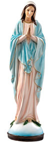 Our Lady of Grace statue with clasped hands cm. 60
