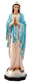 Our Lady of Grace statue with clasped hands cm. 110