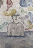 Yanne Kintgen, dessins brodés, modern art fair, tableaux brodés