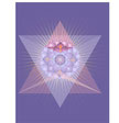 On retrouve l'équilibre intérieur : deux triangles superposés, par leur centre, un la pointe en bas(principe féminin) et un la pointe en haut (principe masculin)