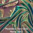 joustava kangas lycra Two Tone Mystiikka Navy 3002