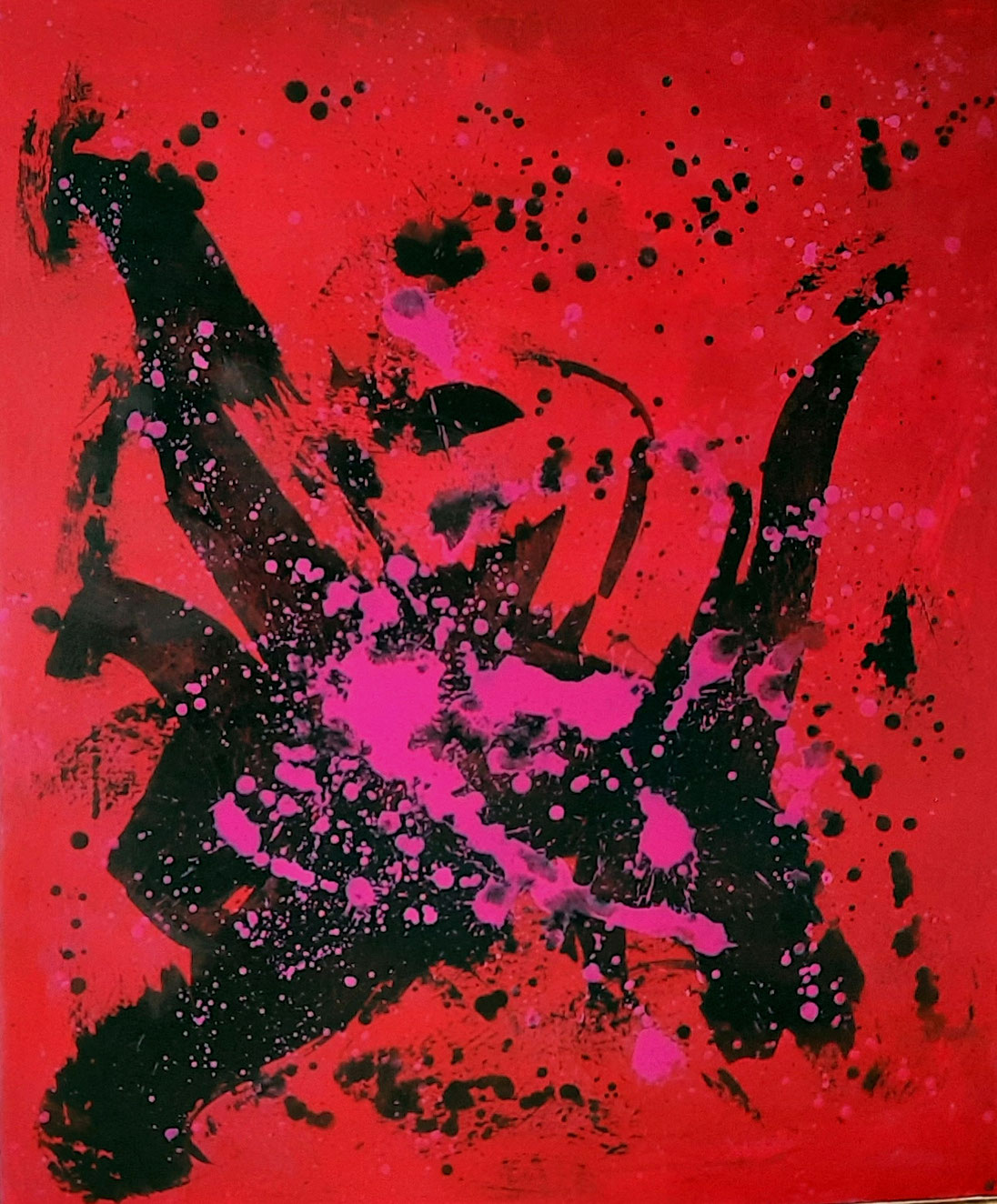 Bild - Tanzsport - rotes großes Bild - 130 x 110 cm