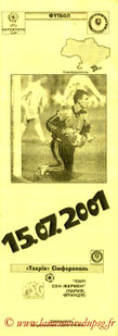 Programme pirate  Simferopol-PSG  2001-02