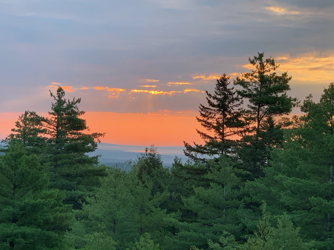 There have been some glorious sunsets like this one in New Hampshire in the last few weeks.