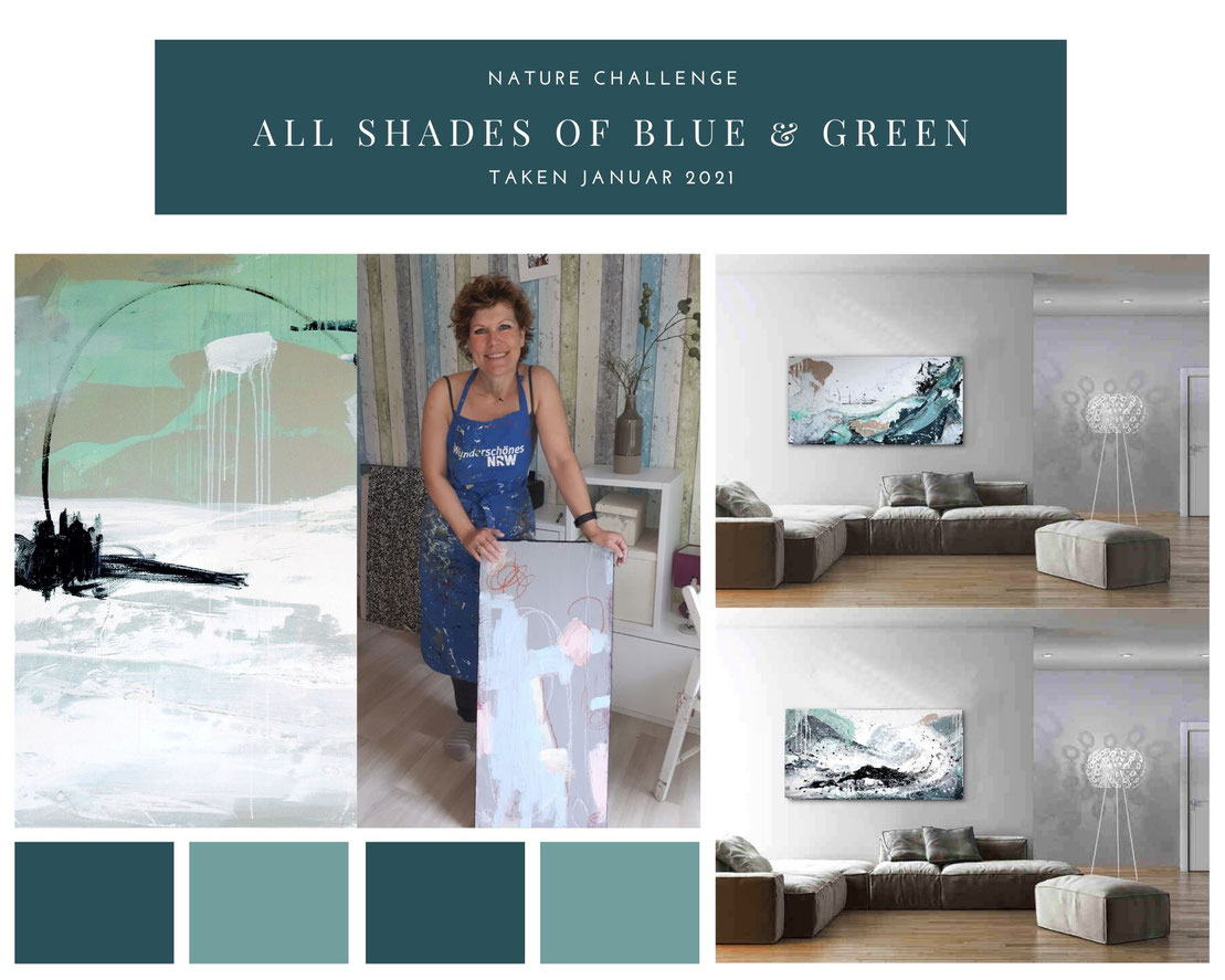 moodboard Wandfarbe und mint blau petrol Bilder