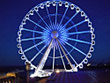 Brighton Wheel (UK) lighting up Blue