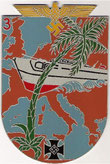 Wappen der 3. SFltl (Erinnerungsstück im Privatbesitz) - Bild: K.H. Jacob