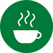 Piktogramm einer Tasse Kaffee