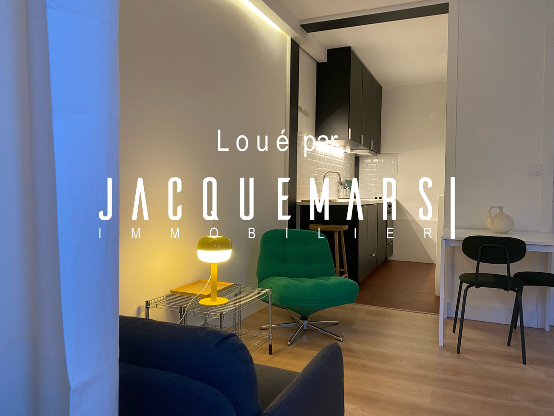 Location meublée - Lille Liberté Citadelle - T1 - 31m2 avec balcon - 