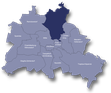 Karte des Bezirks Pankow