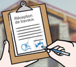 Signature d'une réception de fin chantier poseur / consommateur