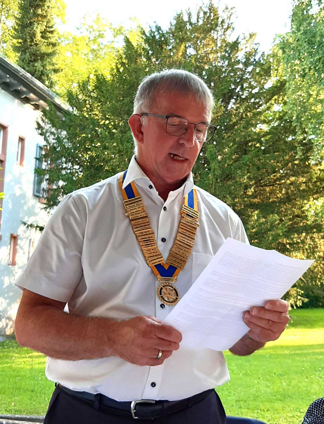 -Werner Bauer lässt sein Jahr als Präsident Revue passieren. Foto: Gert Holle