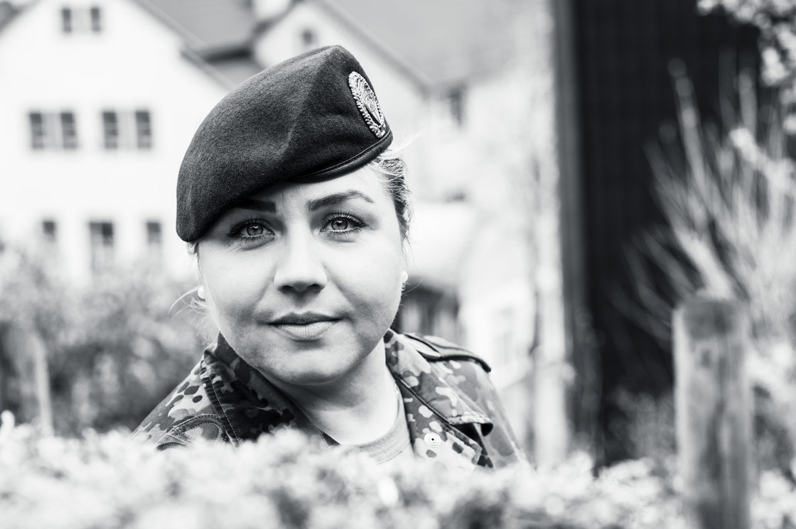 Anna Hermann beim Fotoshooting "Gesichter des Lebens" in Bad Münstereifel 