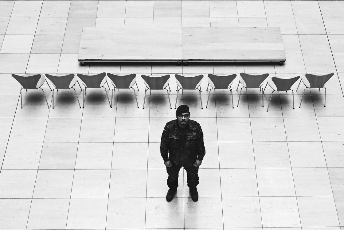 Kay Stübner beim Fotoshooting "Gesichter des Lebens" im Willy Brandt Haus