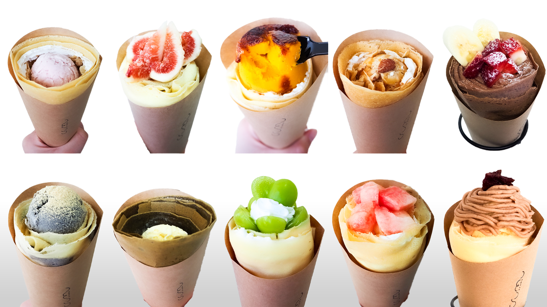 Crumuの多彩なクレープメニュー