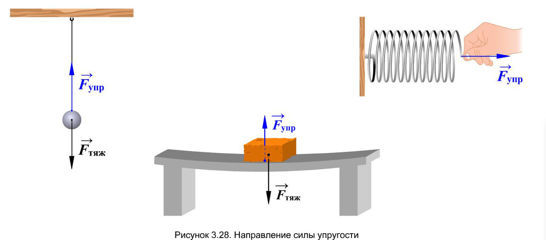 Сила упругости рисунок