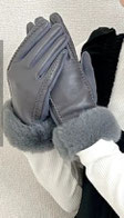 レザータッチ手袋  2,640円→1,480円(税込)  [スマホ対応]