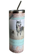 Druckatelier46 personalisierter Thermotrinkbecher mit Strohhalm