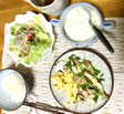 DNAパーソナル痩身コースをされている方の食事の例