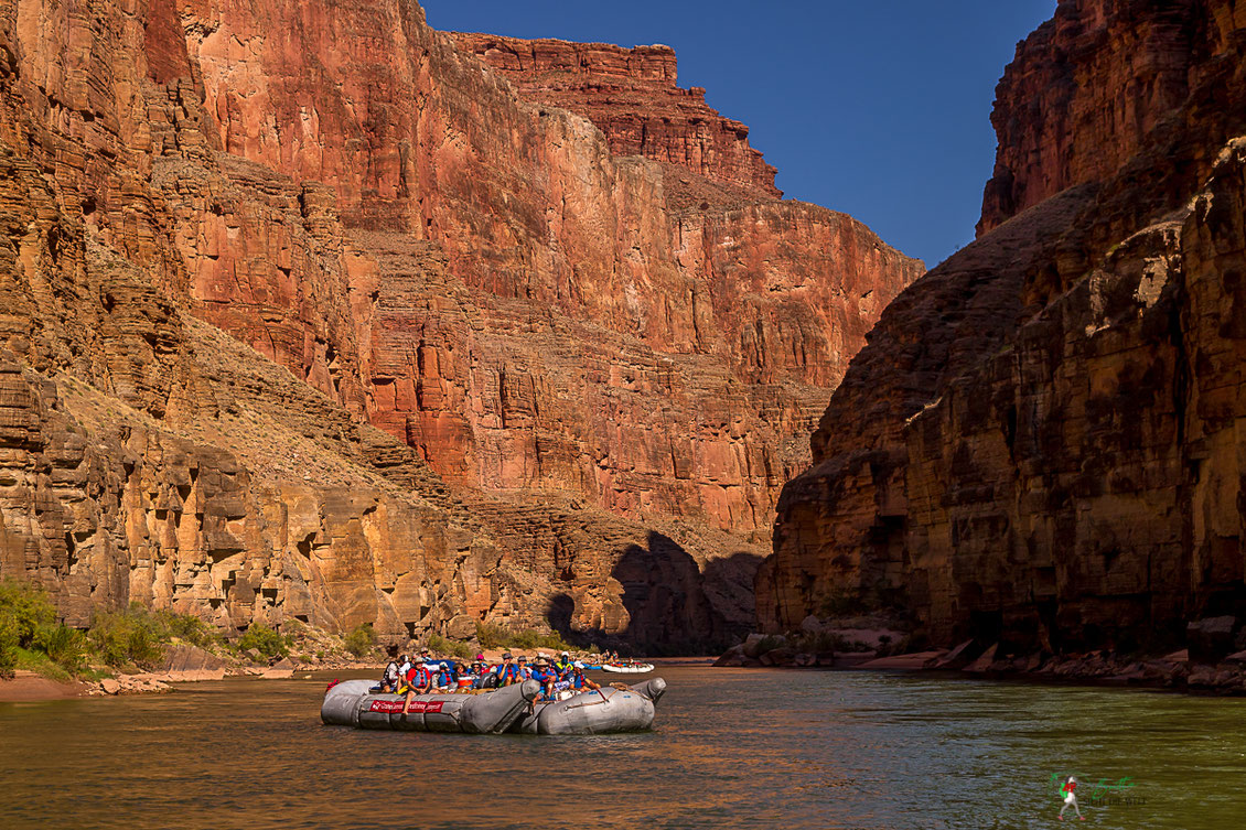 grand canyon, natur, rafting, wildwasser, schlauchboot, natur, colorado, river, usa, arizona