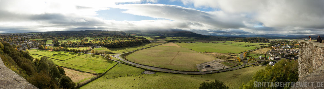 Stirling,castle,Aussicht,view,Panorama,Süden,Blick,Herbst,Oktober,Schottland,tipps