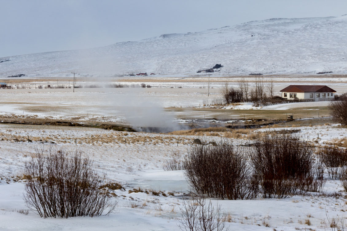 Iceland,winter,landscape,snow,vapor,vapour,hot