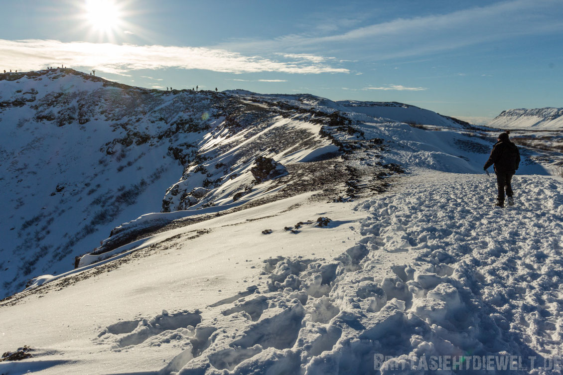 Krater,Kerið,Kratersee,Golden,circle,winter,Tipps,Island,selber,fahren,Schnee,Iceland