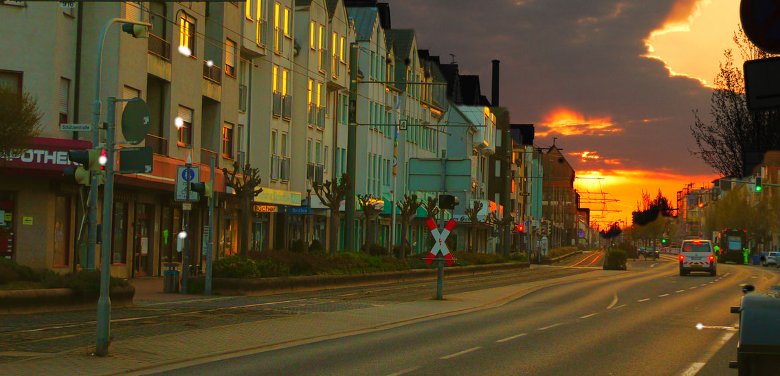 Sonnenaufgang in Griesheim bei Darmstadt