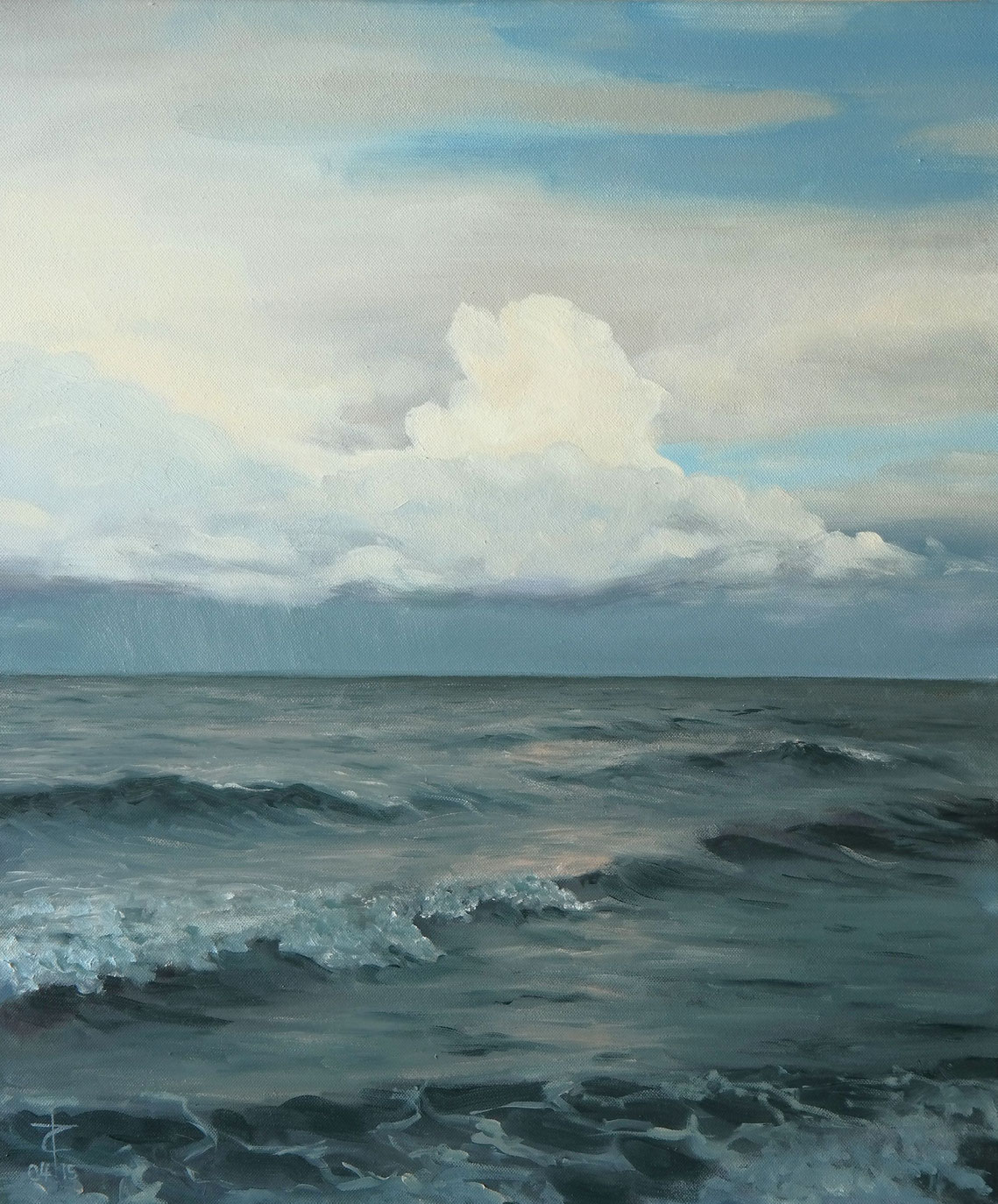 Kunstkreis-Frankenthal | Roland Falkenhagen | 50x60cm, Meer, Korsika Ostküste_Foto: Roland Falkenhagen