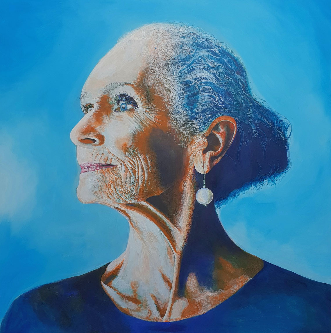 Joe Hanisch, Daphne II“, 2023, Acryl auf Leinwand, 140 x 140 cm, Foto: Joe Hanisch