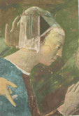 Piero della Francesca: Die Königin von Saba im Gebet