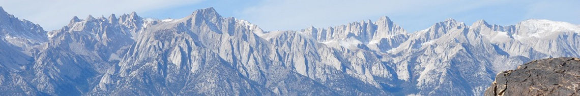 Sierra Nevada mit Mt. Whitney, Kalifonien, USA
