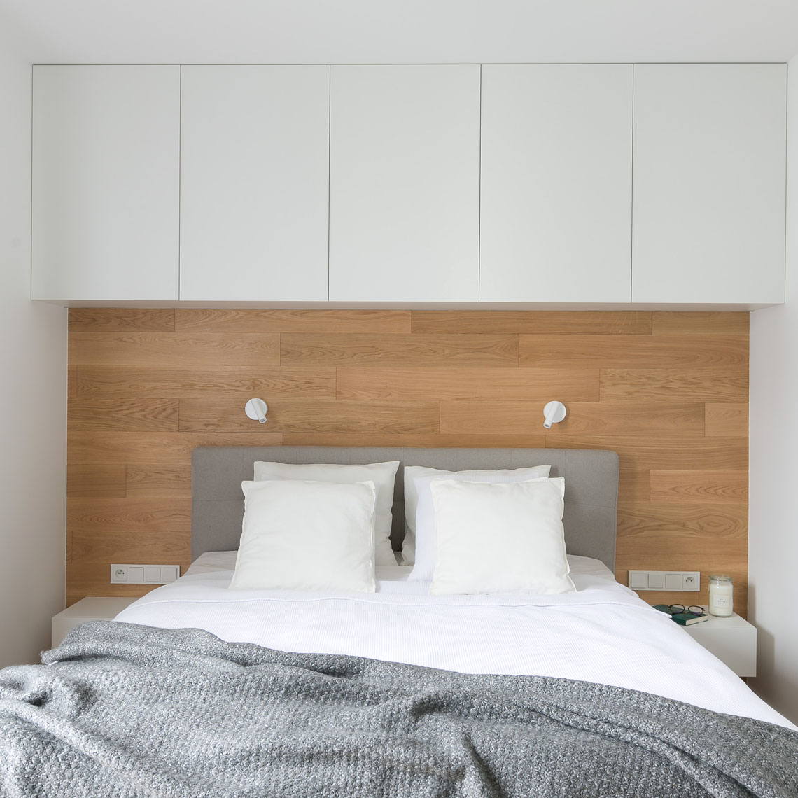 przytulna, nowoczesna sypialnia