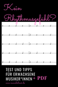 Rhythmusgefühl Test und Tipps Musik lernen