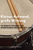 Probenvorbereitung Musik