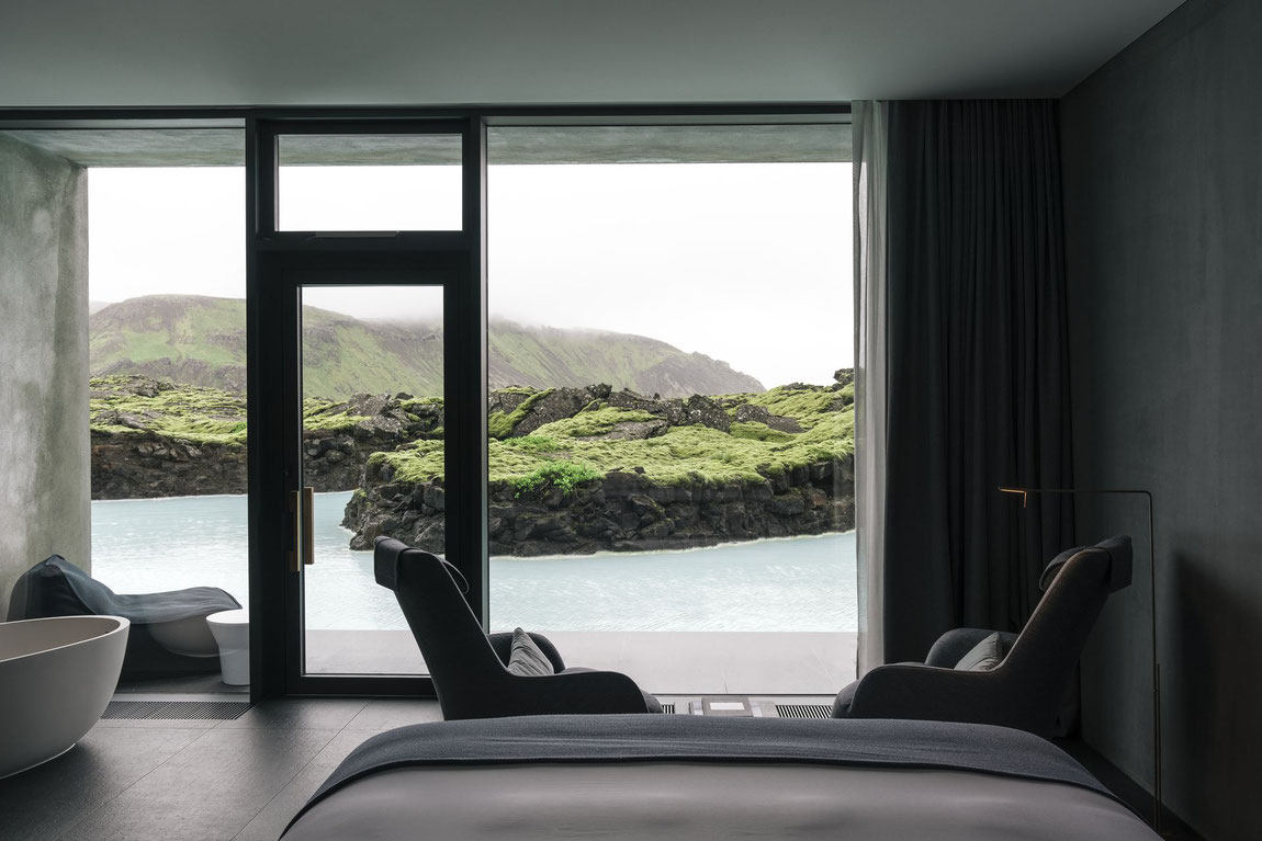 Blick aus einer Lagoon View Suite im The Retreat at Blue Lagoon